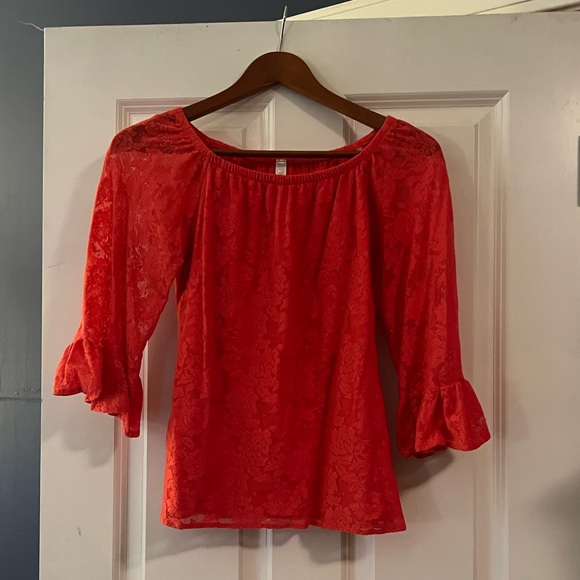 Rachel Kate 3/4 Sleeve Lace Top - Picture 2 of 6